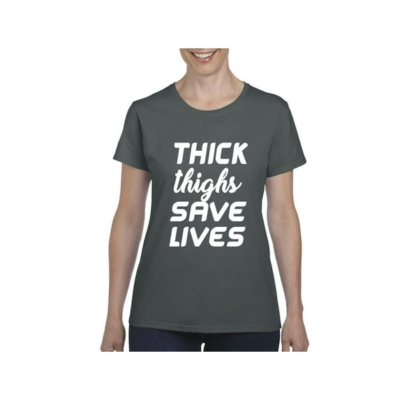 Normal is Boring - Women's T-Shirt Short Sleeve, up to Women Size 3XL - Thick Thighs Save Lives