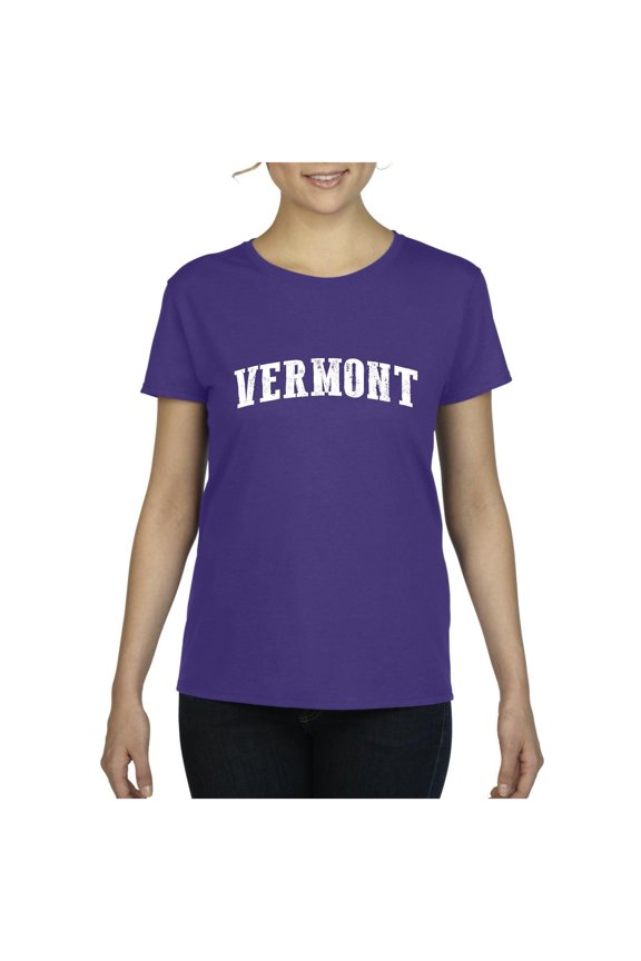 - Women's T-Shirt Short Sleeve, up to Women Size 3XL - Vermont