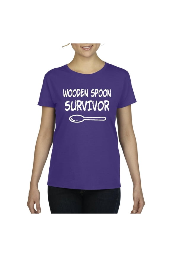 - Women's T-Shirt Short Sleeve, up to Women Size 3XL - Wooden Spoon Survivor