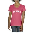 thumbnail image 1 of Normal is Boring - Women's T-Shirt V-Neck Short Sleeve, up to Women Size 3XL - Alaska, 1 of 5