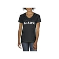 thumbnail image 1 of Normal is Boring - Women's T-Shirt V-Neck Short Sleeve, up to Women Size 3XL - Alaska, 1 of 5