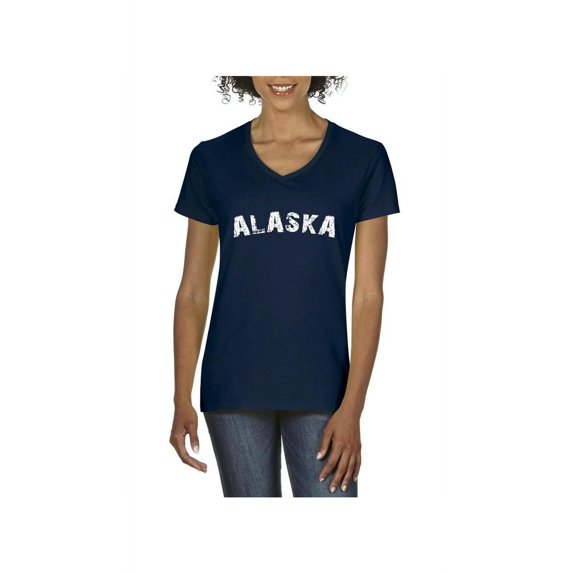 Normal is Boring - Women's T-Shirt V-Neck Short Sleeve, up to Women Size 3XL - Alaska