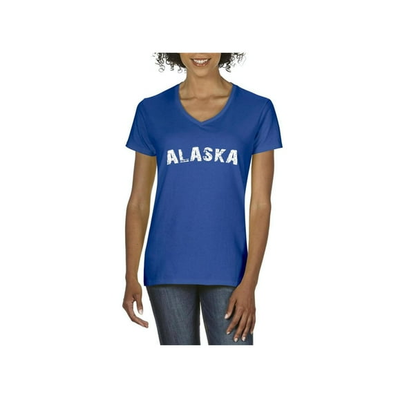 Normal is Boring - Women's T-Shirt V-Neck Short Sleeve, up to Women Size 3XL - Alaska