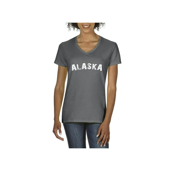 Normal is Boring - Women's T-Shirt V-Neck Short Sleeve, up to Women Size 3XL - Alaska