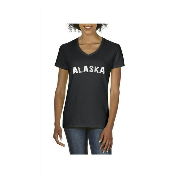 Normal is Boring - Women's T-Shirt V-Neck Short Sleeve, up to Women Size 3XL - Alaska