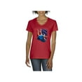 thumbnail image 1 of Normal is Boring - Women's T-Shirt V-Neck Short Sleeve, up to Women Size 3XL - American Flag 4th of July, 1 of 5