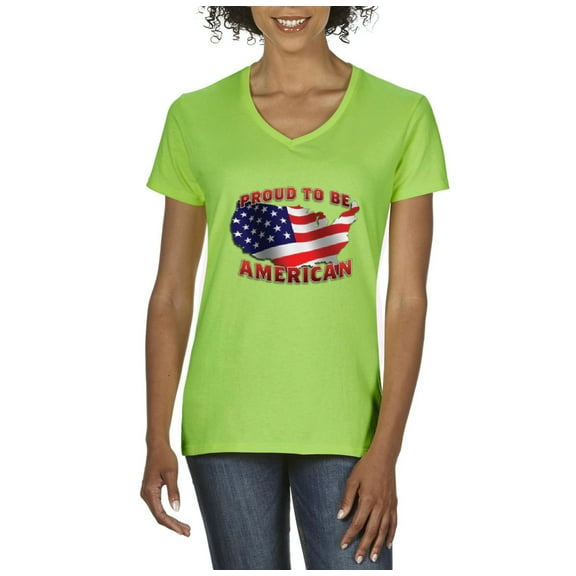 Normal is Boring - Women's T-Shirt V-Neck Short Sleeve, up to Women Size 3XL - American Proud to Be US Flag