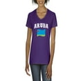 thumbnail image 1 of NIB - Women's T-Shirt V-Neck Short Sleeve - Aruba, 1 of 5