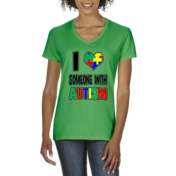Normal is Boring - Women's T-Shirt V-Neck Short Sleeve, up to Women Size 3XL - Autism Awareness
