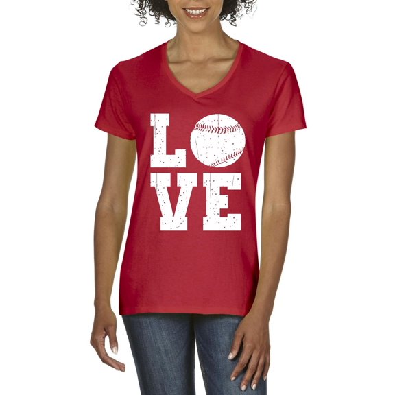 Normal is Boring - Women's T-Shirt V-Neck Short Sleeve, up to Women Size 3XL - Baseball