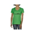 thumbnail image 1 of Normal is Boring - Women's T-Shirt V-Neck Short Sleeve, up to Women Size 3XL - Basketball Heartbeat, 1 of 5