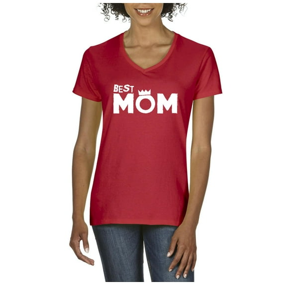 NIB - Women's T-Shirt V-Neck Short Sleeve - Best Mom