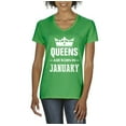 thumbnail image 1 of Normal is Boring - Women's T-Shirt V-Neck Short Sleeve, up to Women Size 3XL - Birthday Gift Queens Are Born in January, 1 of 5