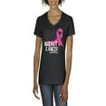thumbnail image 1 of Normal is Boring - Women's T-Shirt V-Neck Short Sleeve, up to Women Size 3XL - Breast Cancer, 1 of 5