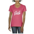 thumbnail image 1 of NIB - Women's T-Shirt V-Neck Short Sleeve - California Cali, 1 of 5