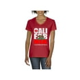 thumbnail image 1 of Normal is Boring - Women's T-Shirt V-Neck Short Sleeve, up to Women Size 3XL - California Cali, 1 of 5