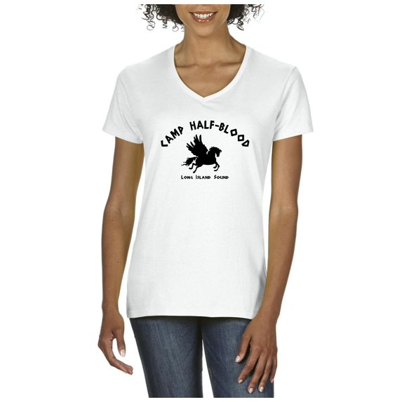 Normal is Boring - Women's T-Shirt V-Neck Short Sleeve, up to Women Size 3XL - Camp Half Blood Demigods