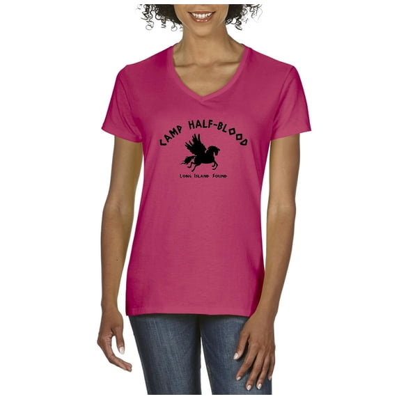 Normal is Boring - Women's T-Shirt V-Neck Short Sleeve, up to Women Size 3XL - Camp Half Blood Demigods
