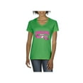 thumbnail image 1 of Normal is Boring - Women's T-Shirt V-Neck Short Sleeve, up to Women Size 3XL - Cheerleader Bow 2 Toe, 1 of 5