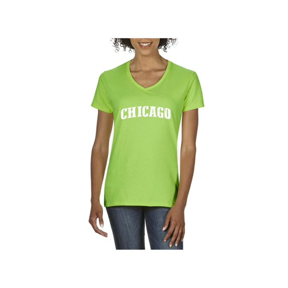 Normal is Boring - Women's T-Shirt V-Neck Short Sleeve, up to Women Size 3XL - Chicago