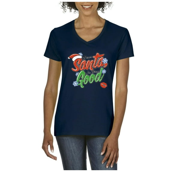 Normal is Boring - Women's T-Shirt V-Neck Short Sleeve, up to Women Size 3XL - Christmas Dear Santa