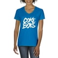 thumbnail image 1 of Normal is Boring - Women's T-Shirt V-Neck Short Sleeve, up to Women Size 3XL - Coke Boys, 1 of 5
