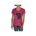 thumbnail image 1 of Normal is Boring - Women's T-Shirt V-Neck Short Sleeve, up to Women Size 3XL - Elephant, 1 of 5