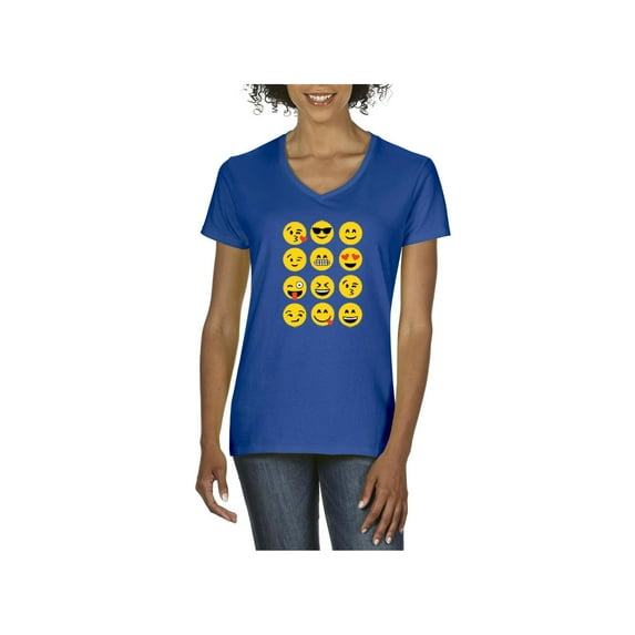 Normal is Boring - Women's T-Shirt V-Neck Short Sleeve, up to Women Size 3XL - Emoji Group