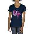 thumbnail image 1 of NIB - Women's T-Shirt V-Neck Short Sleeve - Fight Breast Cancer, 1 of 5