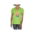 thumbnail image 1 of Normal is Boring - Women's T-Shirt V-Neck Short Sleeve, up to Women Size 3XL - Flamingo, 1 of 5
