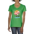thumbnail image 1 of Normal is Boring - Women's T-Shirt V-Neck Short Sleeve, up to Women Size 3XL - Flamingo, 1 of 5