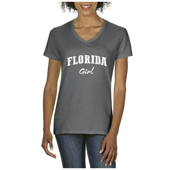 NIB - Women's T-Shirt V-Neck Short Sleeve - Florida Girl