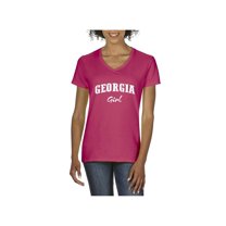 Normal is Boring - Women's T-Shirt V-Neck Short Sleeve, up to Women Size 3XL - Georgia Girl