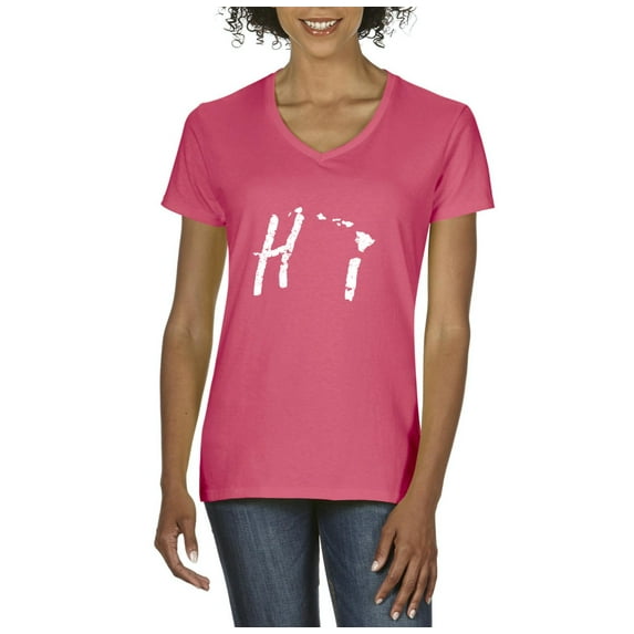Normal is Boring - Women's T-Shirt V-Neck Short Sleeve, up to Women Size 3XL - Hawaii