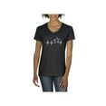 thumbnail image 1 of Normal is Boring - Women's T-Shirt V-Neck Short Sleeve, up to Women Size 3XL - Heartbeat Horses, 1 of 5
