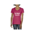 thumbnail image 1 of Normal is Boring - Women's T-Shirt V-Neck Short Sleeve, up to Women Size 3XL - I'm Mom's Favorite, 1 of 5