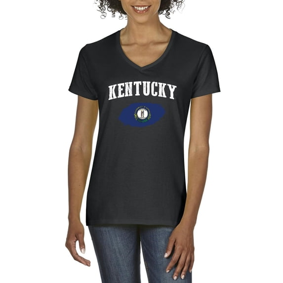 Normal is Boring - Women's T-Shirt V-Neck Short Sleeve, up to Women Size 3XL - Kentucky