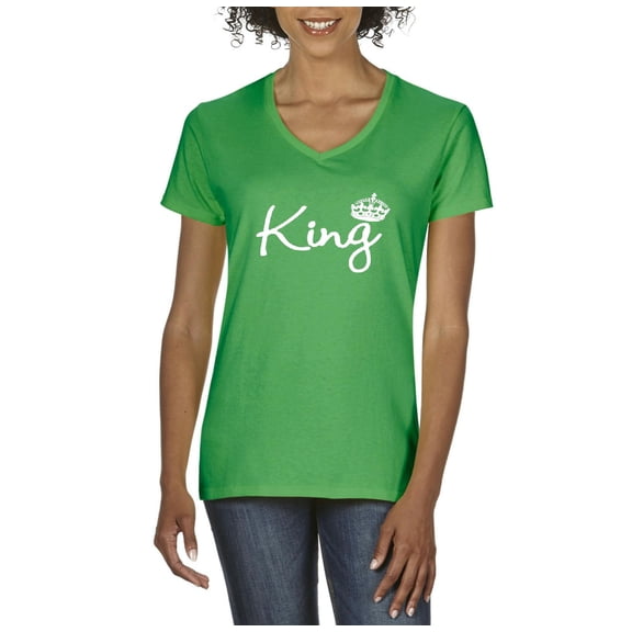 Normal is Boring - Women's T-Shirt V-Neck Short Sleeve, up to Women Size 3XL - King Crown