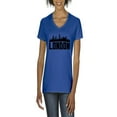 thumbnail image 1 of NIB - Women's T-Shirt V-Neck Short Sleeve - London, 1 of 5