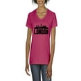 thumbnail image 1 of NIB - Women's T-Shirt V-Neck Short Sleeve - London, 1 of 5