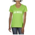 thumbnail image 1 of Normal is Boring - Women's T-Shirt V-Neck Short Sleeve, up to Women Size 3XL - Los Angeles, 1 of 5