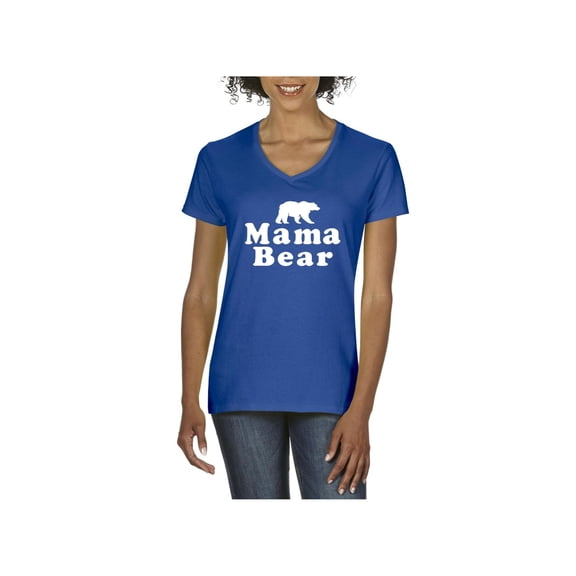 Normal is Boring - Women's T-Shirt V-Neck Short Sleeve, up to Women Size 3XL - Mama Bear