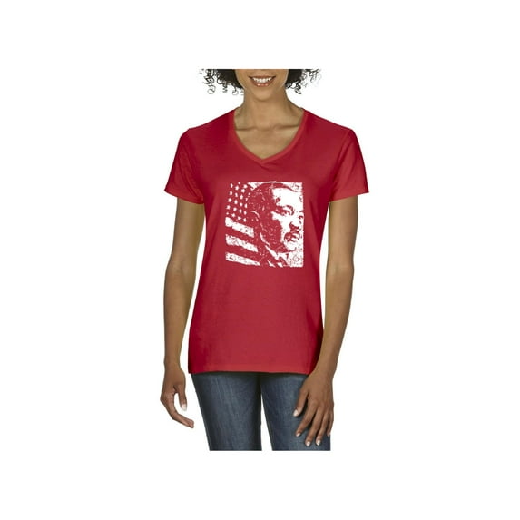 NIB - Women's T-Shirt V-Neck Short Sleeve - Martin Luther King Jr.