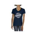 thumbnail image 1 of Normal is Boring - Women's T-Shirt V-Neck Short Sleeve, up to Women Size 3XL - Michigan Made, 1 of 5