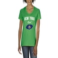 thumbnail image 1 of Normal is Boring - Women's T-Shirt V-Neck Short Sleeve, up to Women Size 3XL - New York Girl, 1 of 5
