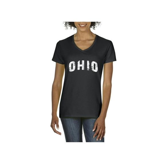 Normal is Boring - Women's T-Shirt V-Neck Short Sleeve, up to Women Size 3XL - Ohio