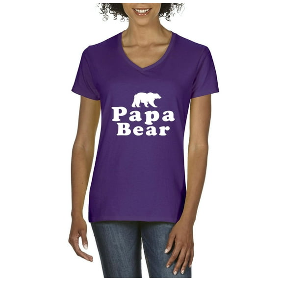 Normal is Boring - Women's T-Shirt V-Neck Short Sleeve, up to Women Size 3XL - Papa Bear