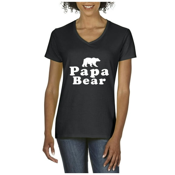 Normal is Boring - Women's T-Shirt V-Neck Short Sleeve, up to Women Size 3XL - Papa Bear