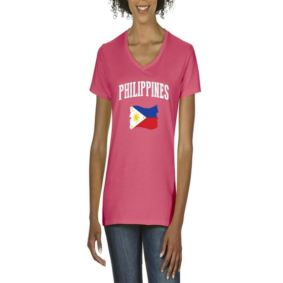 NIB - Women's T-Shirt V-Neck Short Sleeve - Philippines