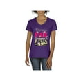 thumbnail image 1 of Normal is Boring - Women's T-Shirt V-Neck Short Sleeve, up to Women Size 3XL - Pretty in Pink Dangerous in Camo, 1 of 5